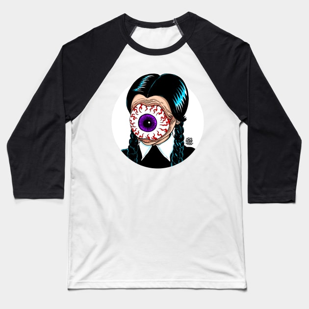 Eye Goth Baseball T-Shirt by Robisrael